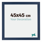 Mura MDF Photo Frame 45x45cm Dark Blue Swept Front Size | Yourdecoration.co.uk