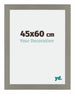 Mura MDF Photo Frame 45x60cm Gray Front Size | Yourdecoration.co.uk