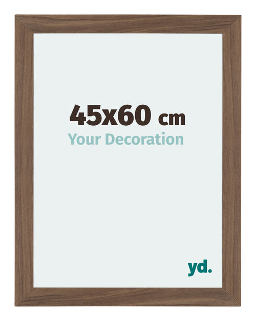 Mura MDF Photo Frame 45x60cm Walnut Dark Front Size | Yourdecoration.co.uk