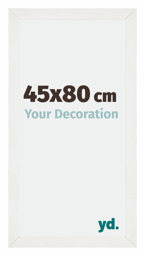 Mura MDF Photo Frame 45x80cm White Wiped Front Size | Yourdecoration.co.uk