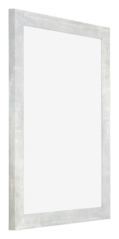 Mura MDF Photo Frame 46x61cm Argent Brillant Vintage Front Oblique | Yourdecoration.co.uk