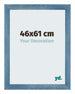 Mura MDF Photo Frame 46x61cm Bleu Brillant Patiné Front Size | Yourdecoration.co.uk