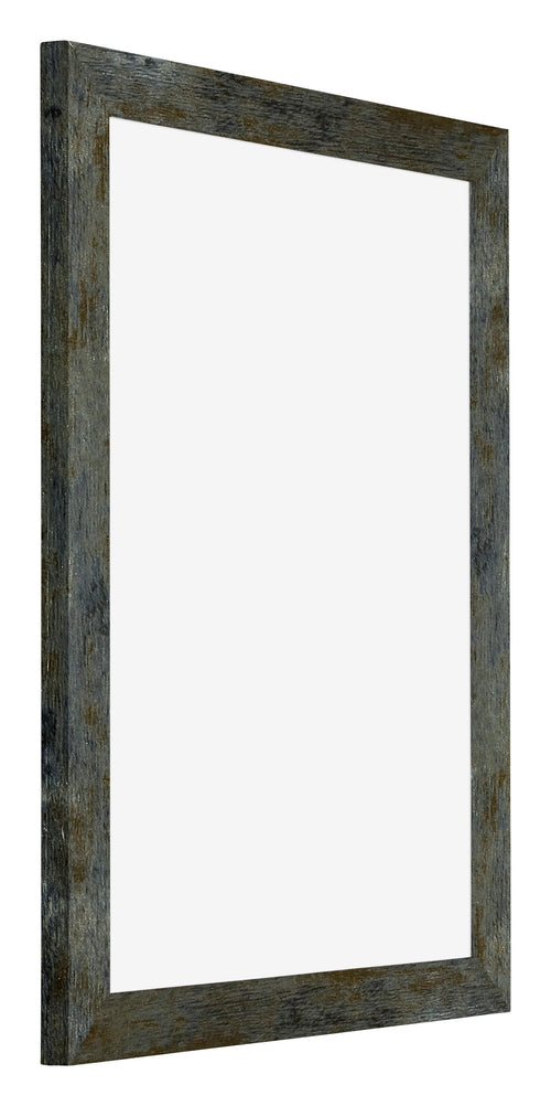 Mura MDF Photo Frame 48x64cm Blue Gold Melange Front Oblique | Yourdecoration.co.uk