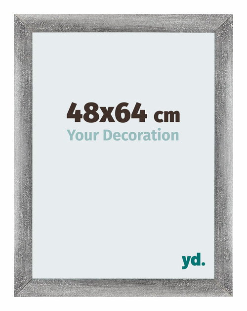 Mura MDF Photo Frame 48x64cm Gray Swept Front Size | Yourdecoration.co.uk