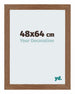 Mura MDF Photo Frame 48x64cm Oak Rustic Front Size | Yourdecoration.co.uk