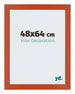 Mura MDF Photo Frame 48x64cm Orange Front Size | Yourdecoration.co.uk