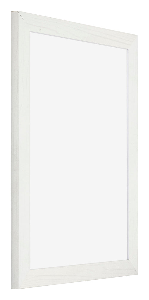 Mura MDF Photo Frame 48x64cm White Swept Front Oblique | Yourdecoration.co.uk