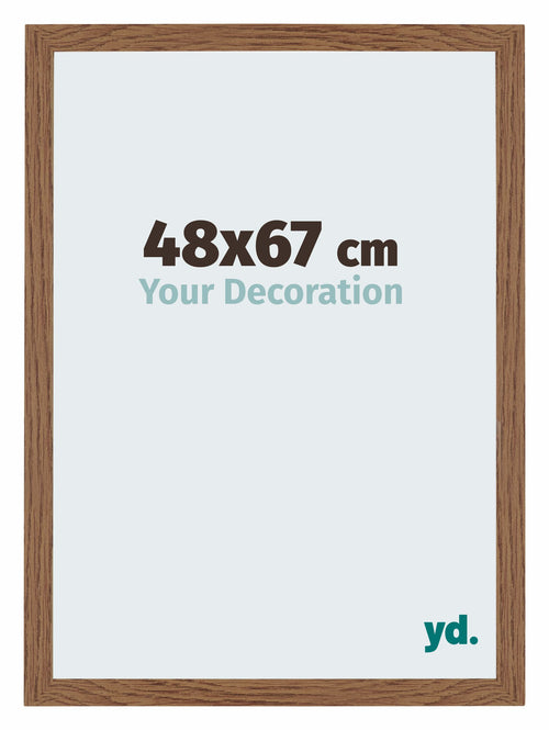 Mura MDF Photo Frame 48x67cm Oak Rustic Front Size | Yourdecoration.co.uk