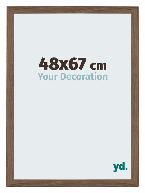 Mura MDF Photo Frame 48x67cm Walnut Dark Front Size | Yourdecoration.co.uk