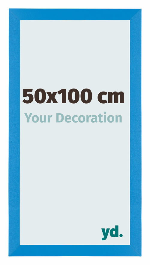 Mura MDF Photo Frame 50x100cm Bright Blue Front Size | Yourdecoration.co.uk