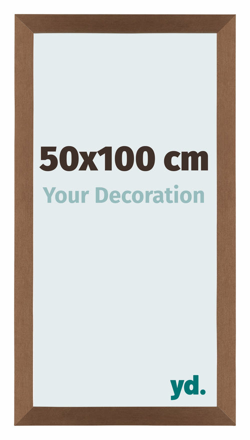 Mura MDF Photo Frame 50x100cm Copper Design Front Size | Yourdecoration.co.uk