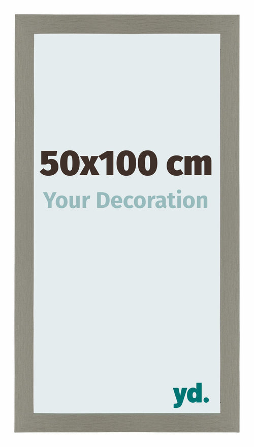 Mura MDF Photo Frame 50x100cm Gray Front Size | Yourdecoration.co.uk