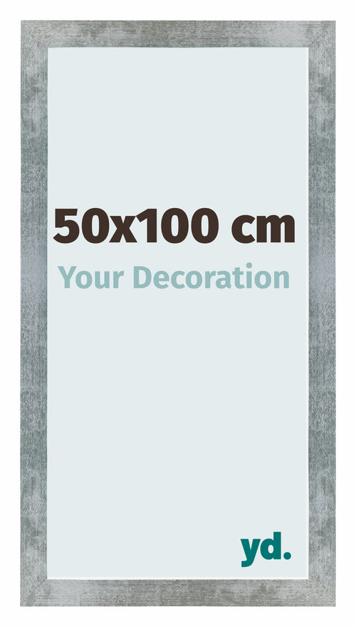 Mura MDF Photo Frame 50x100cm Iron Swept Front Size | Yourdecoration.co.uk