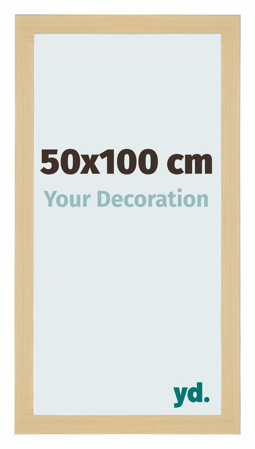 Mura MDF Photo Frame 50x100cm Maple Decor Front Size | Yourdecoration.co.uk