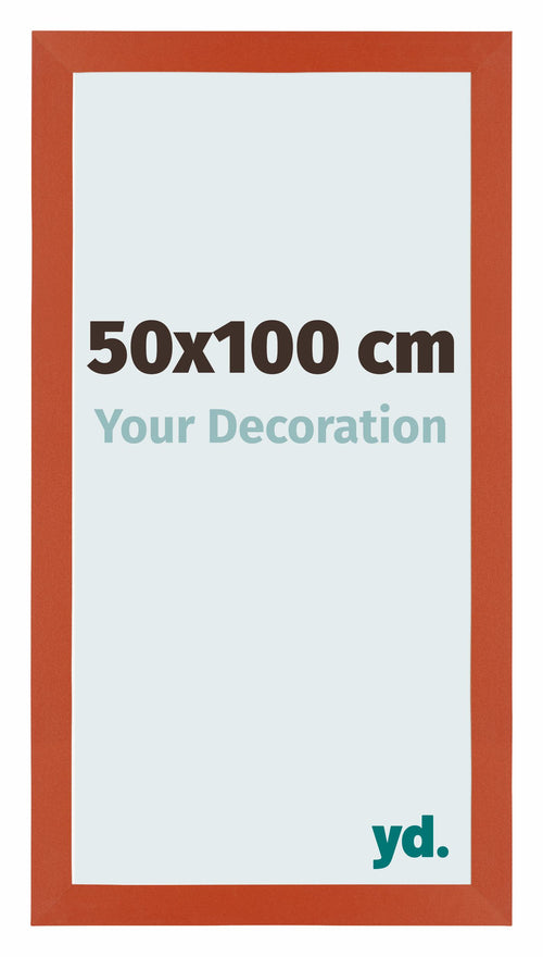 Mura MDF Photo Frame 50x100cm Orange Front Size | Yourdecoration.co.uk