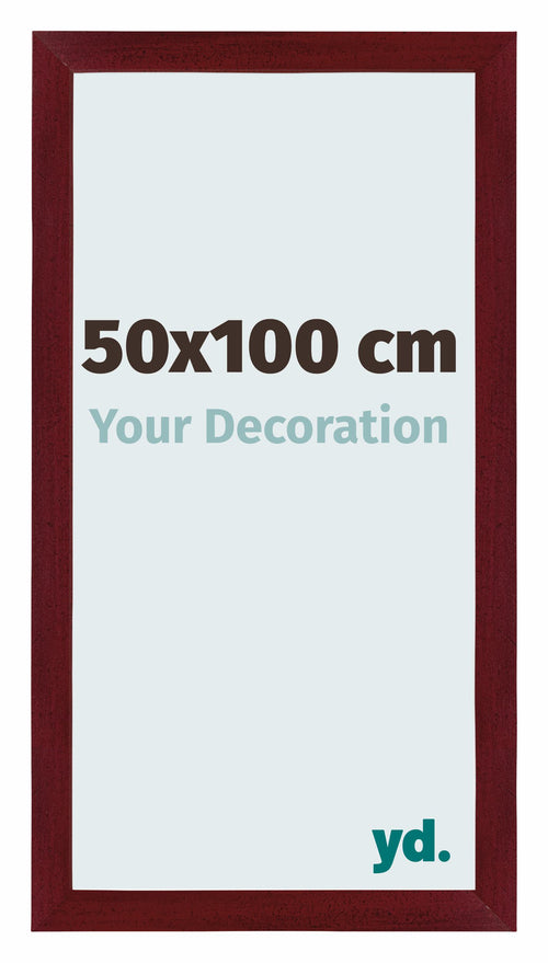 Mura MDF Photo Frame 50x100cm Winered Wiped Front Size | Yourdecoration.co.uk