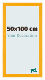 Mura MDF Photo Frame 50x100cm Yellow Front Size | Yourdecoration.co.uk