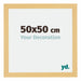 Mura MDF Photo Frame 50x50cm Beech Design Front Size | Yourdecoration.co.uk