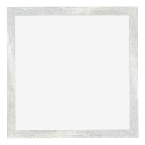 Mura MDF Photo Frame 50x50cm Silver Glossy Vintage Front | Yourdecoration.co.uk