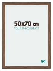 Mura MDF Photo Frame 50x70cm Walnut Dark Front Size | Yourdecoration.co.uk