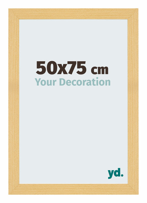 Mura MDF Photo Frame 50x75cm Beech Design Front Size | Yourdecoration.co.uk