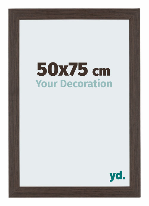 Mura MDF Photo Frame 50x75cm Oak Dark Front Size | Yourdecoration.co.uk