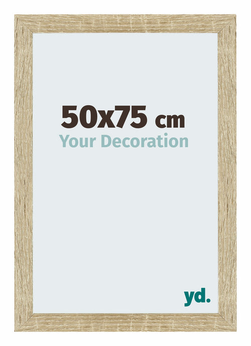 Mura MDF Photo Frame 50x75cm Sonoma Oak Front Size | Yourdecoration.co.uk