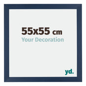 Mura MDF Photo Frame 55x55cm Dark Blue Swept Front Size | Yourdecoration.co.uk