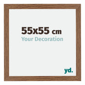 Mura MDF Photo Frame 55x55cm Oak Rustic Front Size | Yourdecoration.co.uk