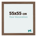 Mura MDF Photo Frame 55x55cm Walnut Dark Front Size | Yourdecoration.co.uk