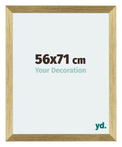 Mura MDF Photo Frame 56x71cm Gold Shiny Front Size | Yourdecoration.co.uk