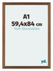 Mura MDF Photo Frame 59 4x84cm A1 Copper Design Front Size | Yourdecoration.co.uk