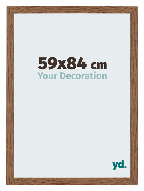 Mura MDF Photo Frame 59x84cm Oak Rustic Front Size | Yourdecoration.co.uk