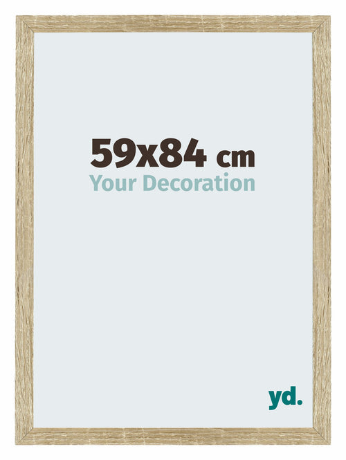 Mura MDF Photo Frame 59x84cm Sonoma Oak Front Size | Yourdecoration.co.uk