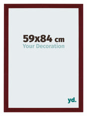 Mura MDF Photo Frame 59x84cm Wine Red Swept Front Size | Yourdecoration.co.uk