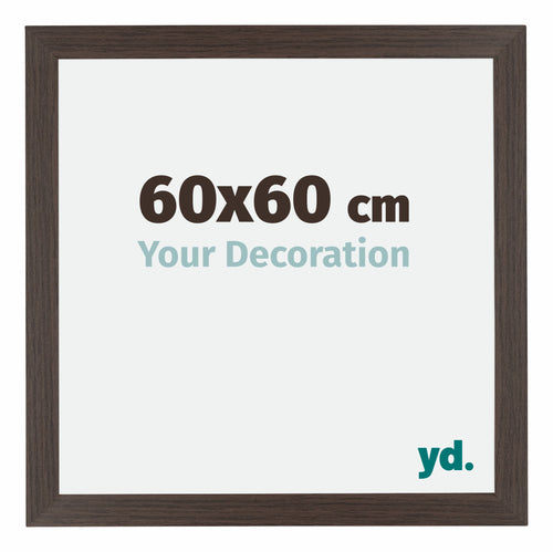 Mura MDF Photo Frame 60x60cm Oak Dark Front Size | Yourdecoration.co.uk