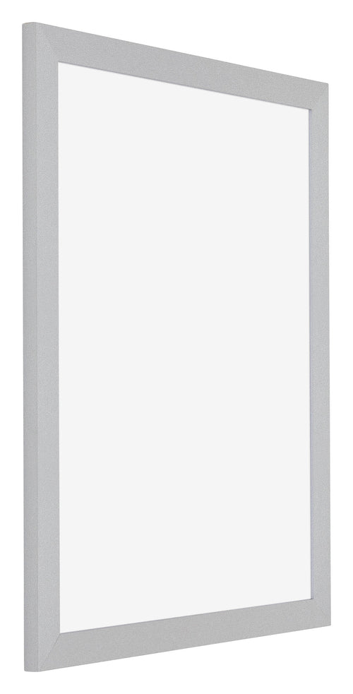 Mura MDF Photo Frame 60x70cm Silver Matte Front Oblique | Yourdecoration.co.uk