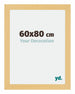 Mura MDF Photo Frame 60x80cm Beech Design Front Size | Yourdecoration.co.uk