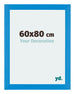 Mura MDF Photo Frame 60x80cm Bright Blue Front Size | Yourdecoration.co.uk