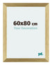 Mura MDF Photo Frame 60x80cm Gold Shiny Front Size | Yourdecoration.co.uk