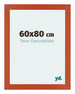 Mura MDF Photo Frame 60x80cm Orange Front Size | Yourdecoration.co.uk