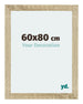 Mura MDF Photo Frame 60x80cm Sonoma Oak Front Size | Yourdecoration.co.uk