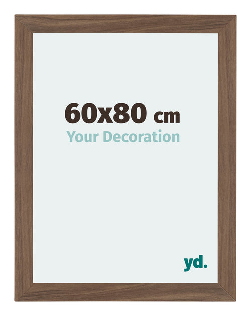 Mura MDF Photo Frame 60x80cm Walnut Dark Front Size | Yourdecoration.co.uk