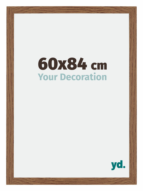 Mura MDF Photo Frame 60x84cm Oak Rustic Front Size | Yourdecoration.co.uk