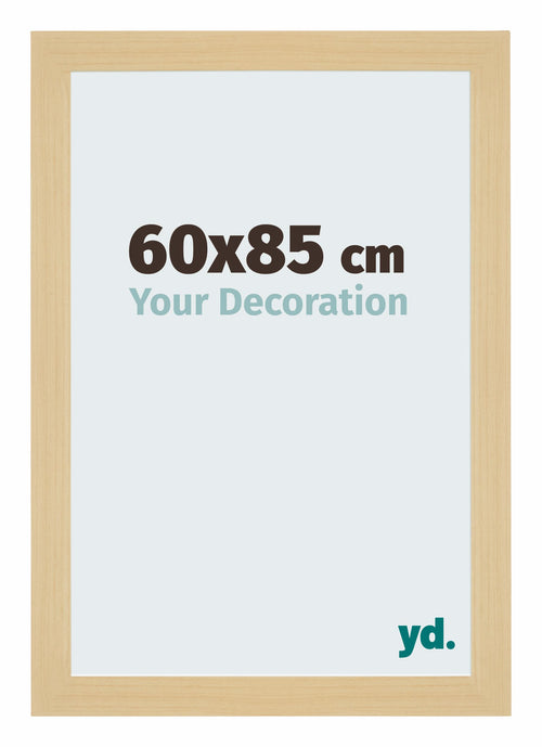 Mura MDF Photo Frame 60x85cm Maple Decor Front Size | Yourdecoration.co.uk