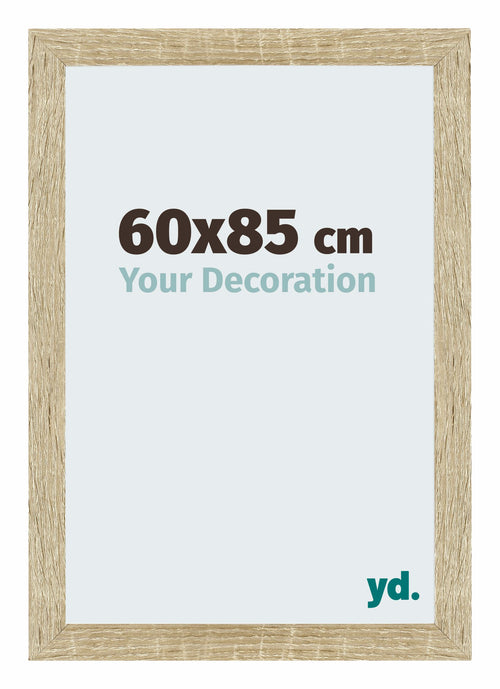 Mura MDF Photo Frame 60x85cm Sonoma Oak Front Size | Yourdecoration.co.uk