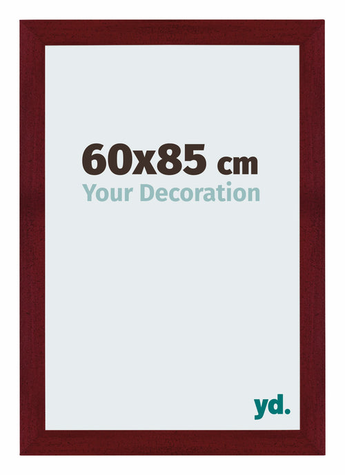 Mura MDF Photo Frame 60x85cm Winered Wiped Front Size | Yourdecoration.co.uk