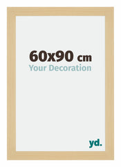 Mura MDF Photo Frame 60x90cm Maple Decor Front Size | Yourdecoration.co.uk