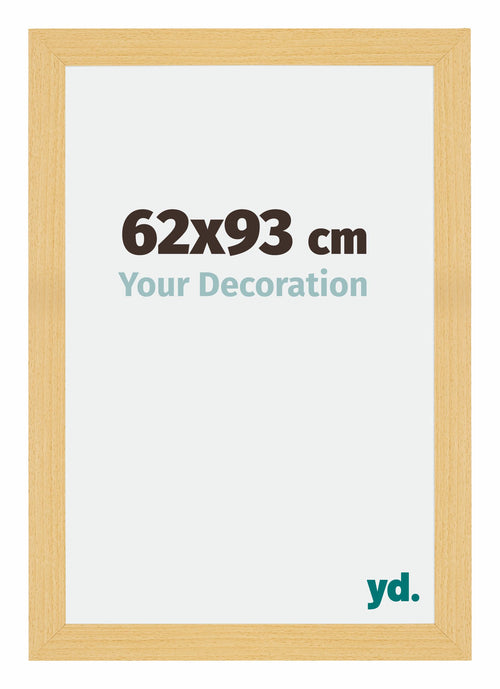 Mura MDF Photo Frame 62x93cm Beech Design Front Size | Yourdecoration.co.uk