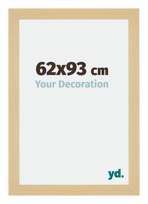 Mura MDF Photo Frame 62x93cm Maple Decor Front Size | Yourdecoration.co.uk